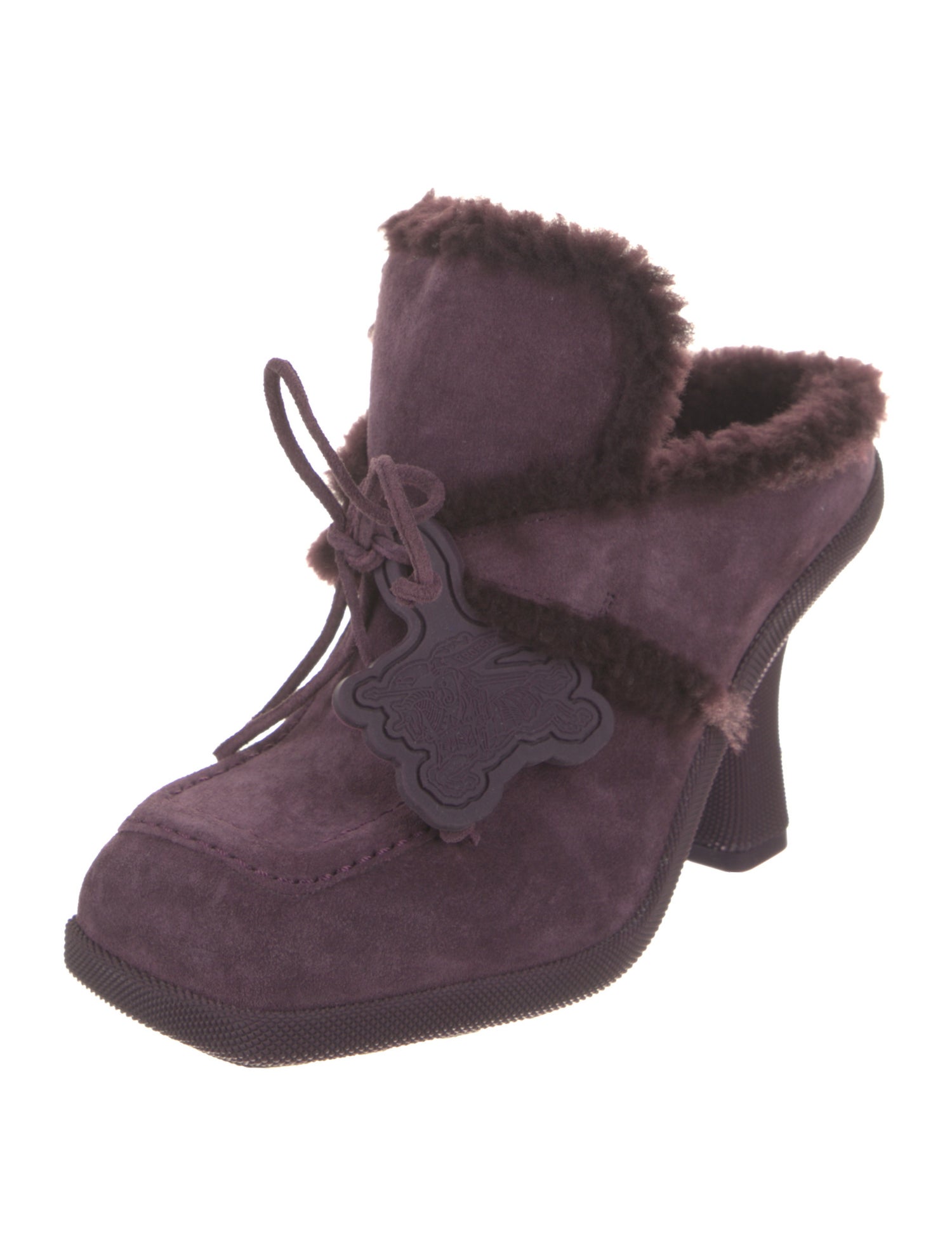 Burberry Suede Mules